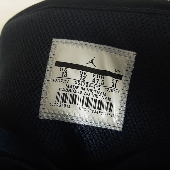 NIKE AIR JORDAN 1 Mid Obsidian Black Game Royal Blue Sneakers #554724-412 Sz 13 main image 10